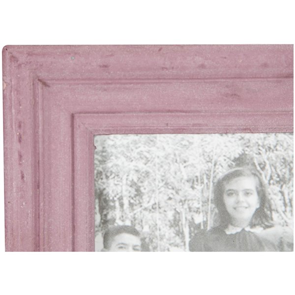 Cornice portafoto 20cm legno shabby rosa porta foto fotografie